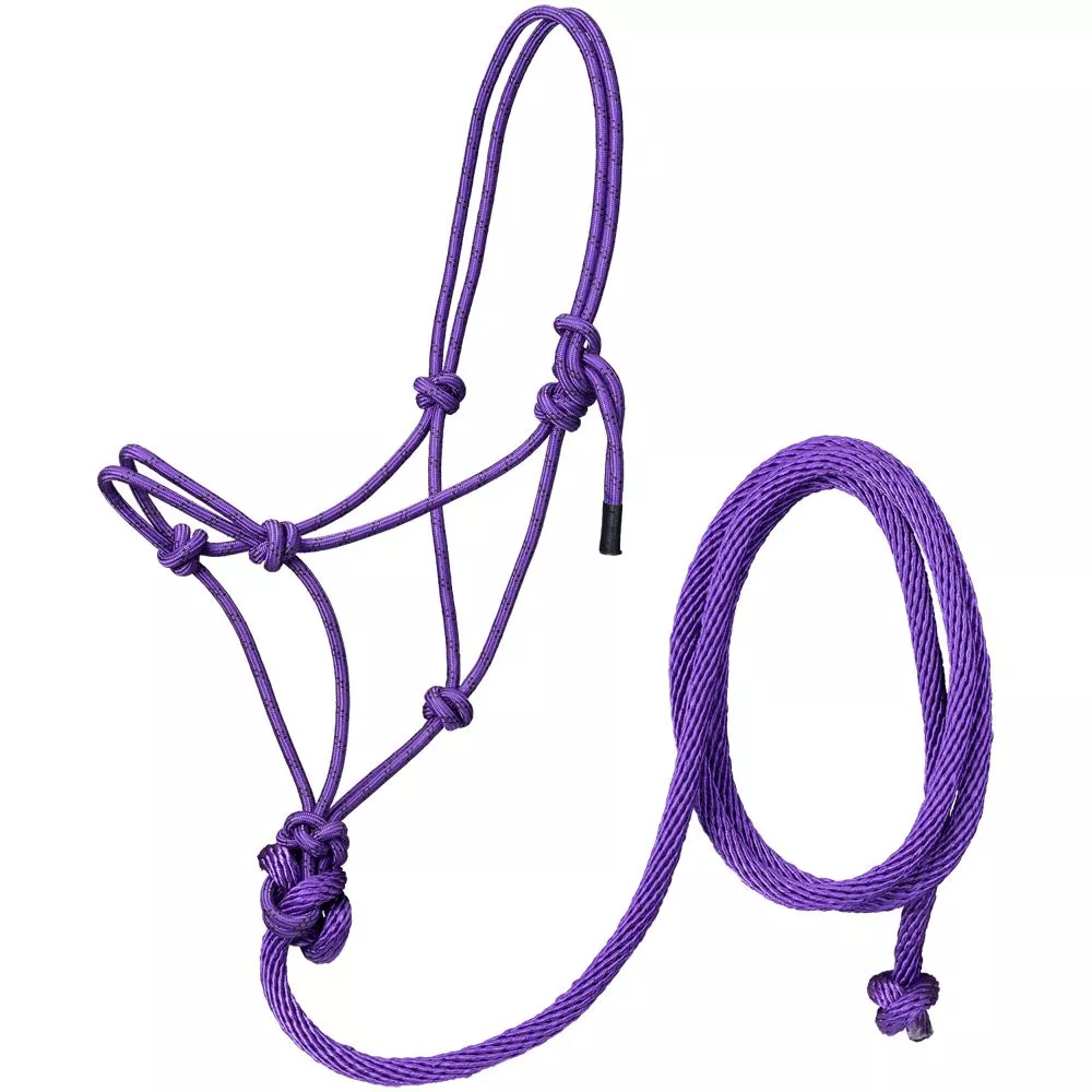 Tough1 Poly Rope Halter with Lead – Pony