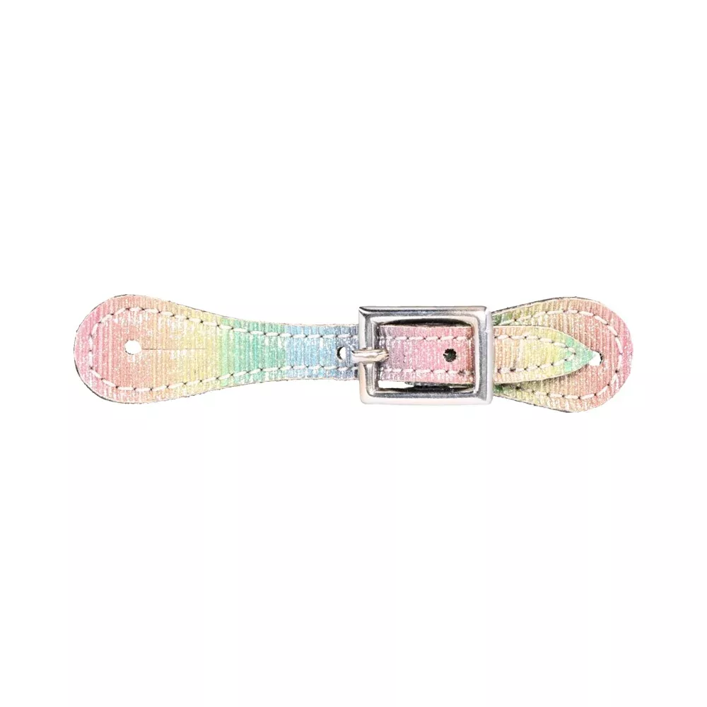 Tough1 Rainbow Glitter Baby Spur Straps