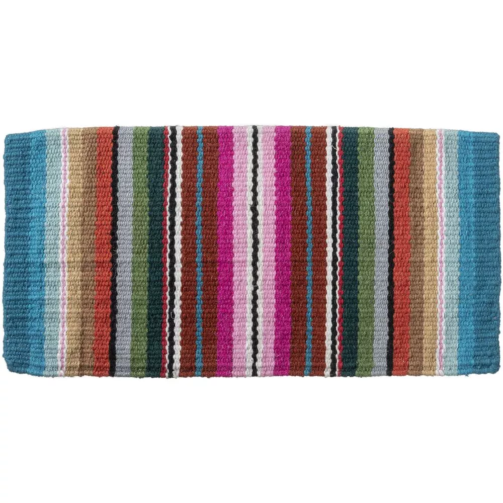 Tough1 Serape Wool Saddle Blanket- 26" x 26"
