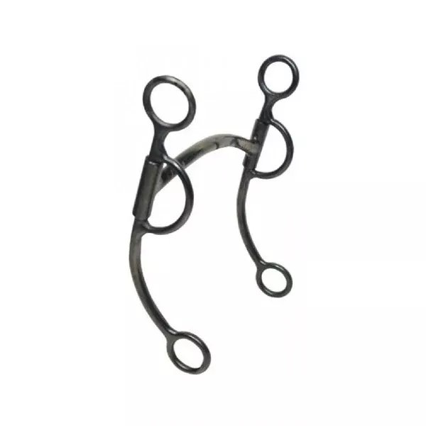 Training Bit | Mullen Mouth | Black with Copper Inlay