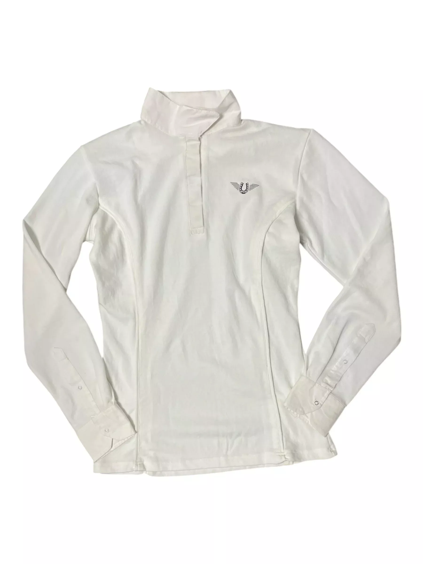 Tuffrider LS Show Shirt - White - S - USED