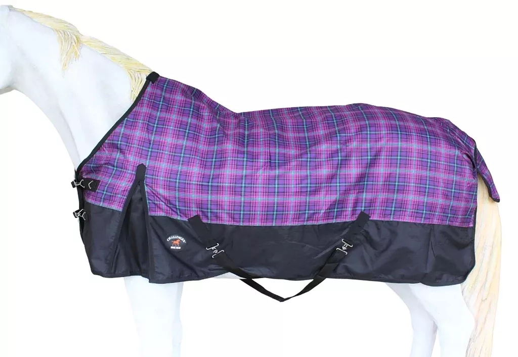 Turnout Waterproof Rain Light-Weight Sheet Plaid Horse Blanket