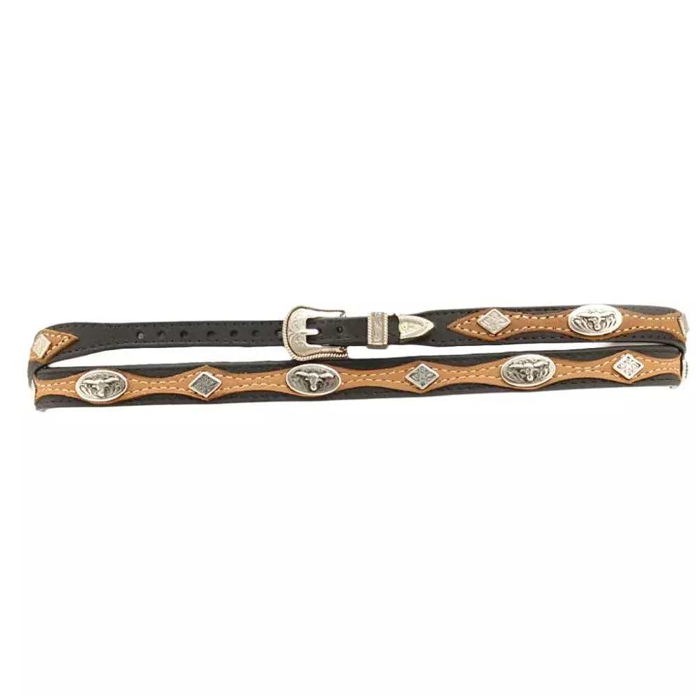 Twister Longhorn Conchos 3/8" Hatband