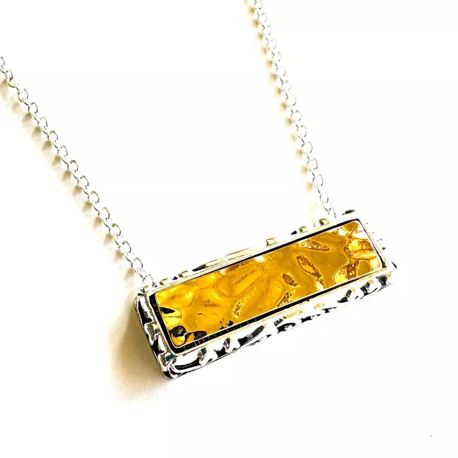 Two-Tone Bar Necklace