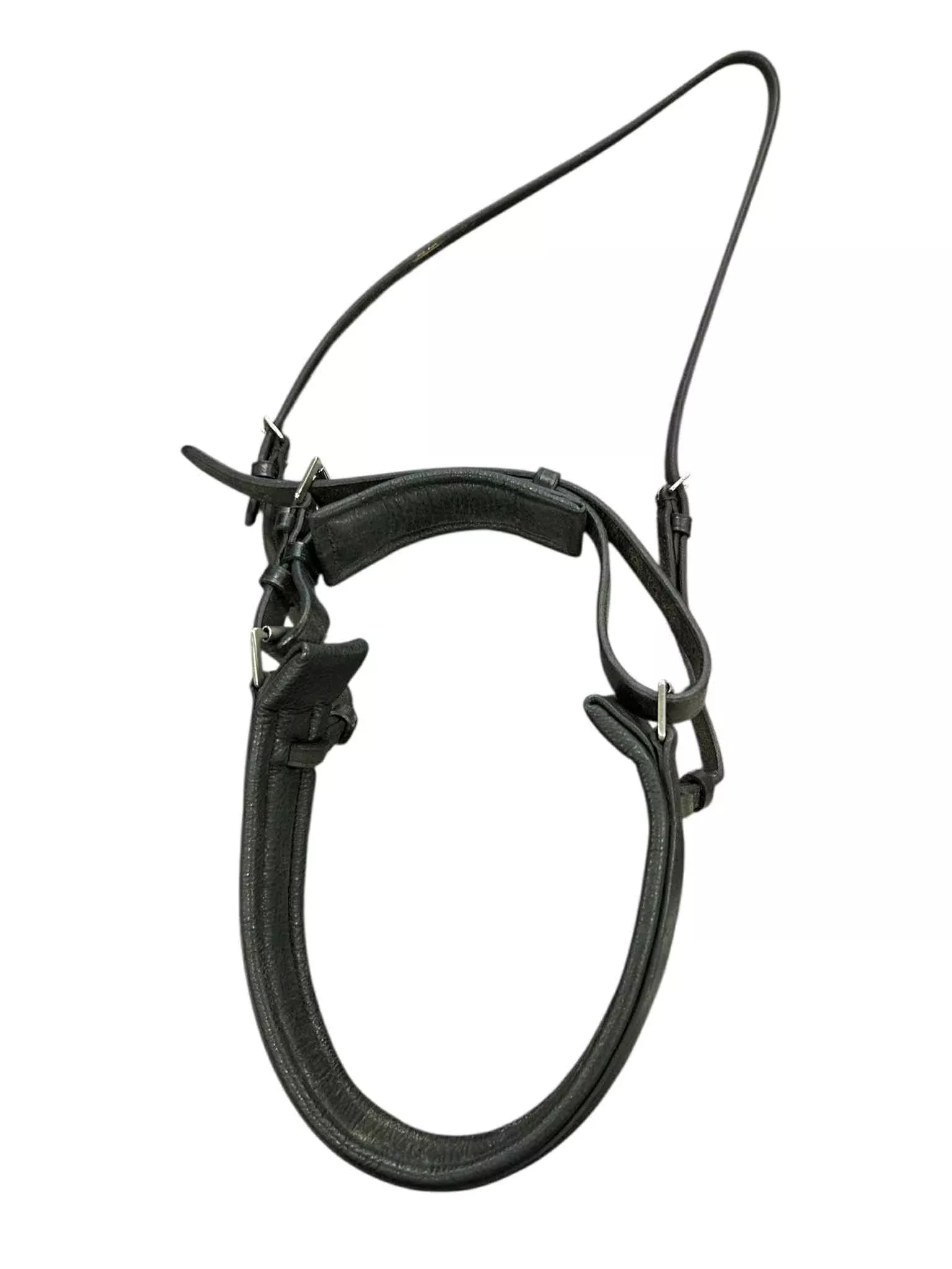 Unbranded Crank Noseband - Approx O/S- Black - USED