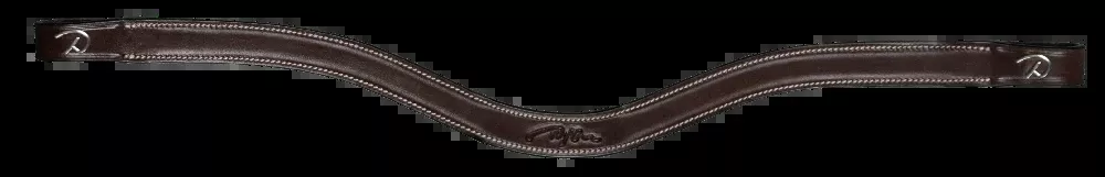 US Collection Flat Leather Browband 'V Shaped'