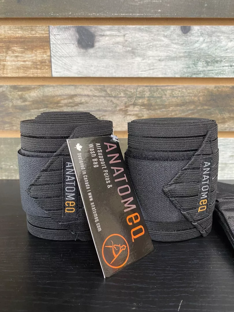 USED Anatom EQ polo wraps Horse Black