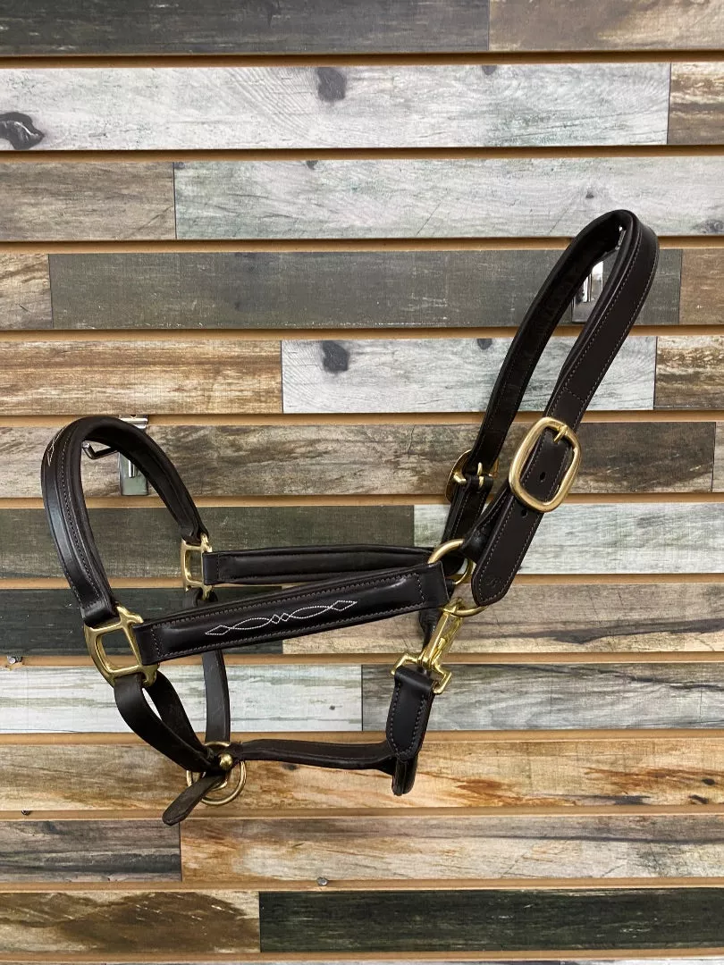 USED Bridleberry Leather Halter Full Dark Oil