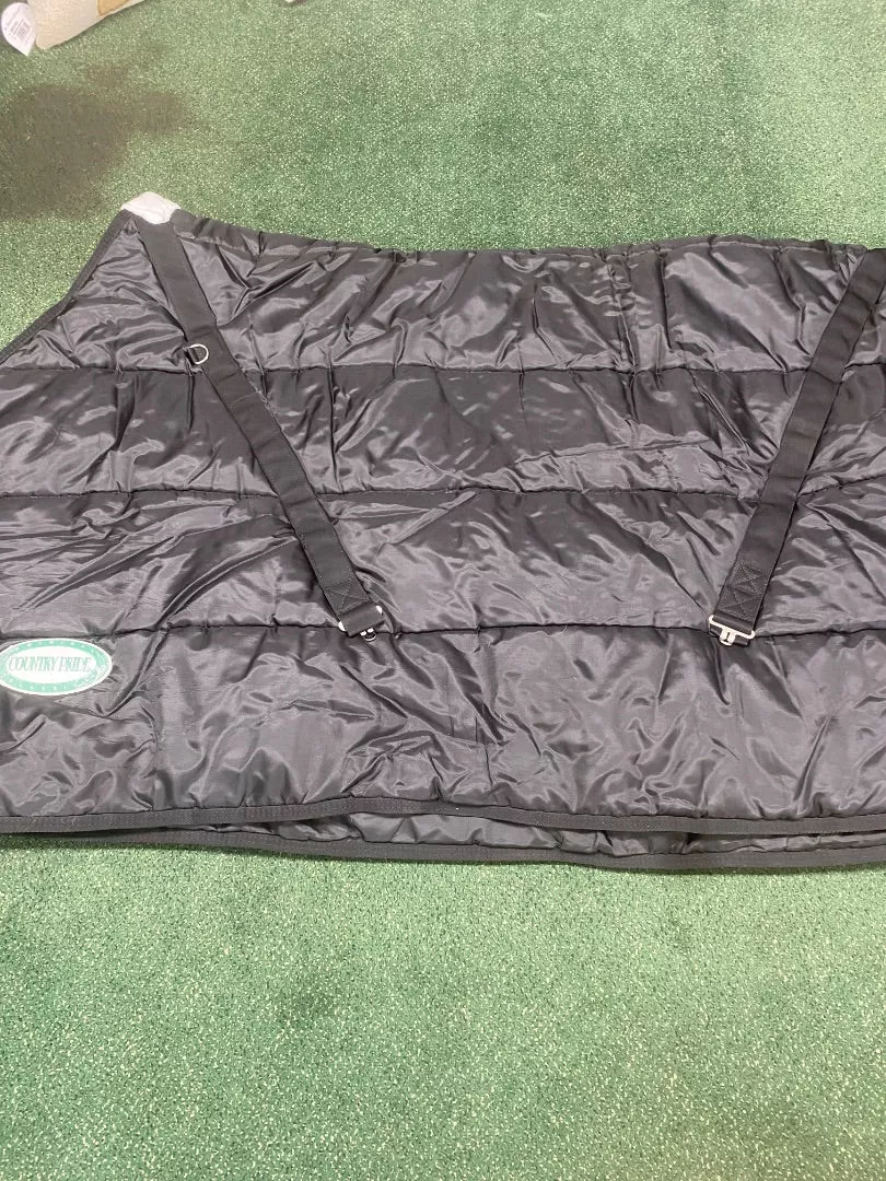USED Country Pride Midweight Stable Blanket 82" Black