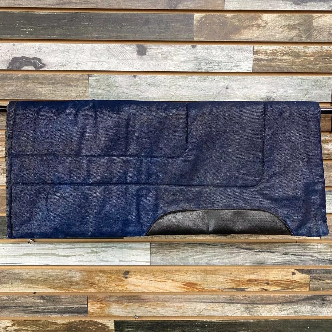 USED Denim Western Saddle Pad