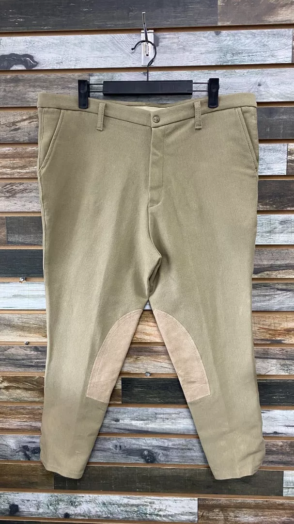 USED Devon-Aire Knee Patch Breeches 40 Reg Tan
