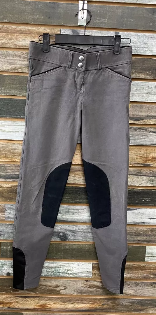 USED Devon-Aire Ladies Knee Patch Breeches 24 Grey