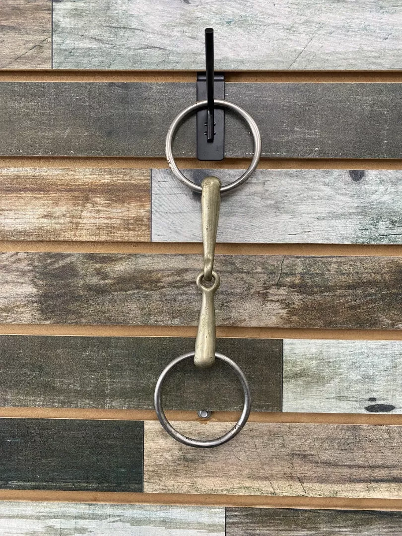 USED Herm Sprenger Loose Ring Snaffle 5" Silver/Gold