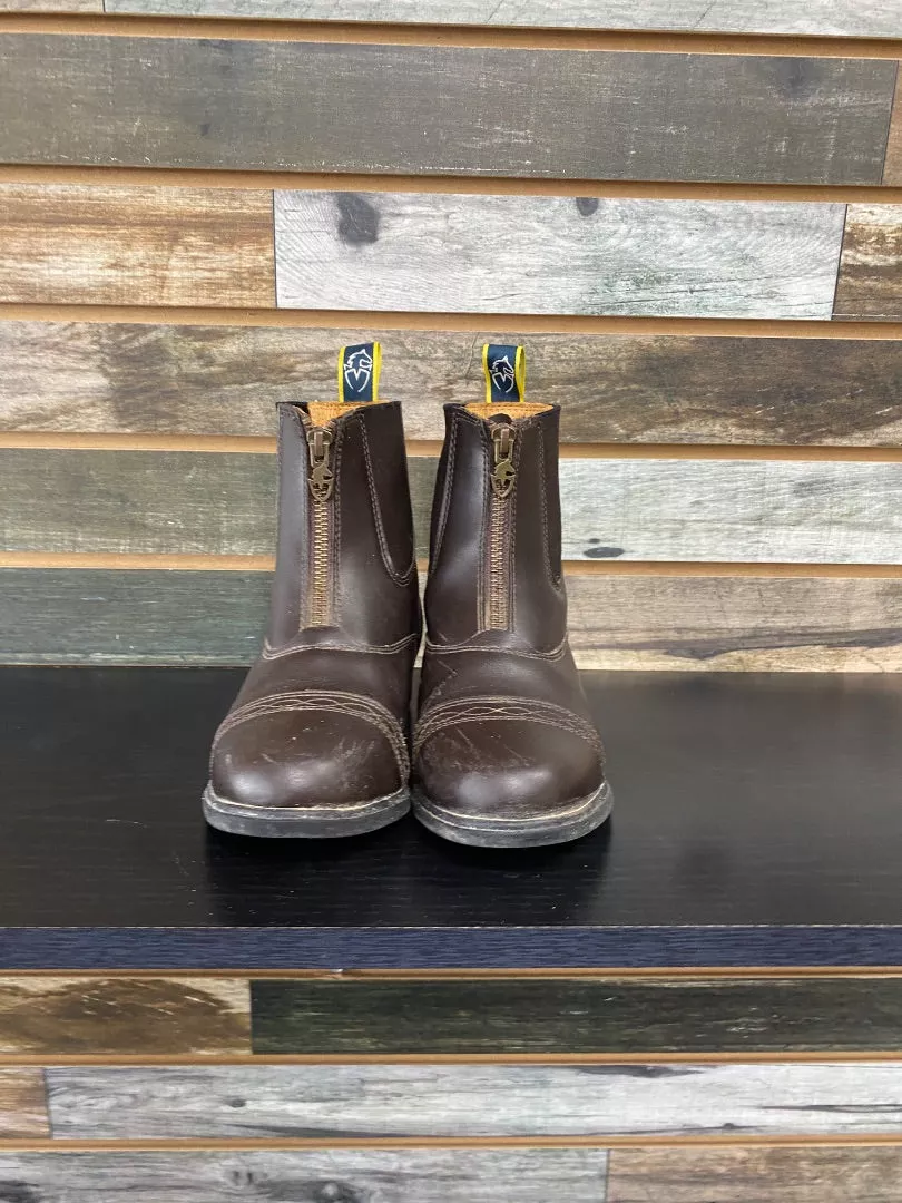 USED Moretta Youth Paddock Boots 3 Brown