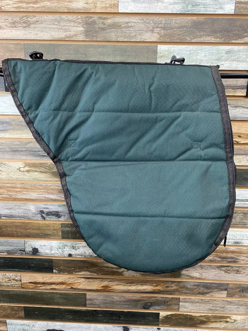 USED No Brand English Saddle CarrierGreen