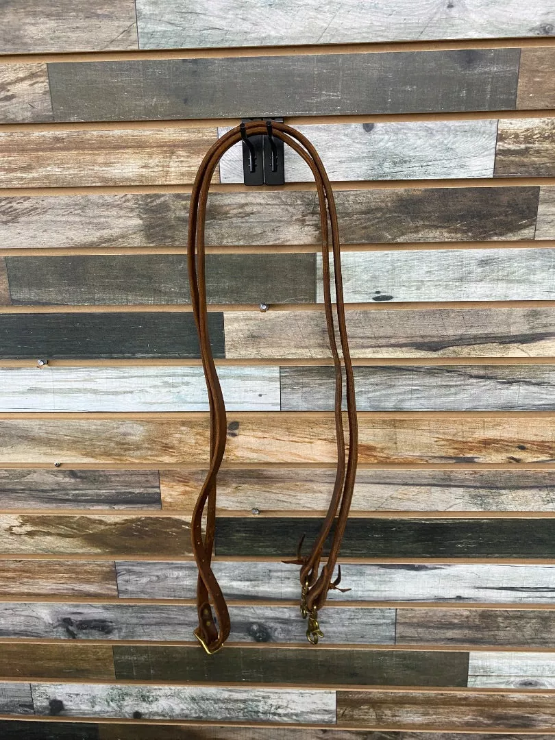 USED None Leather Reins None Medium Oil