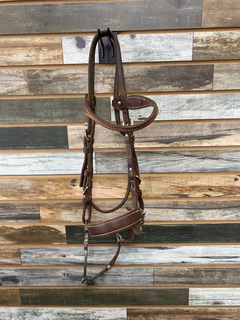 USED None Western Headstall Horse Dark Oil