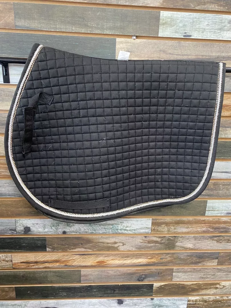 USED PRI AP Pad Horse Black | White Piping