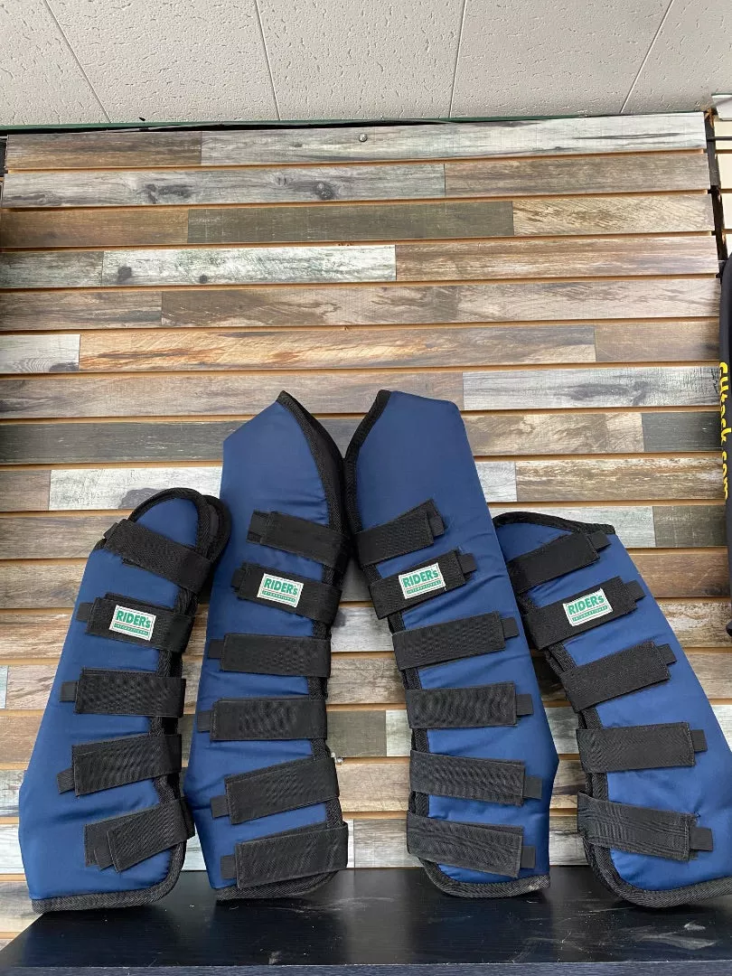 USED Riders Choice Shipping Boots (Set of 4)Navy
