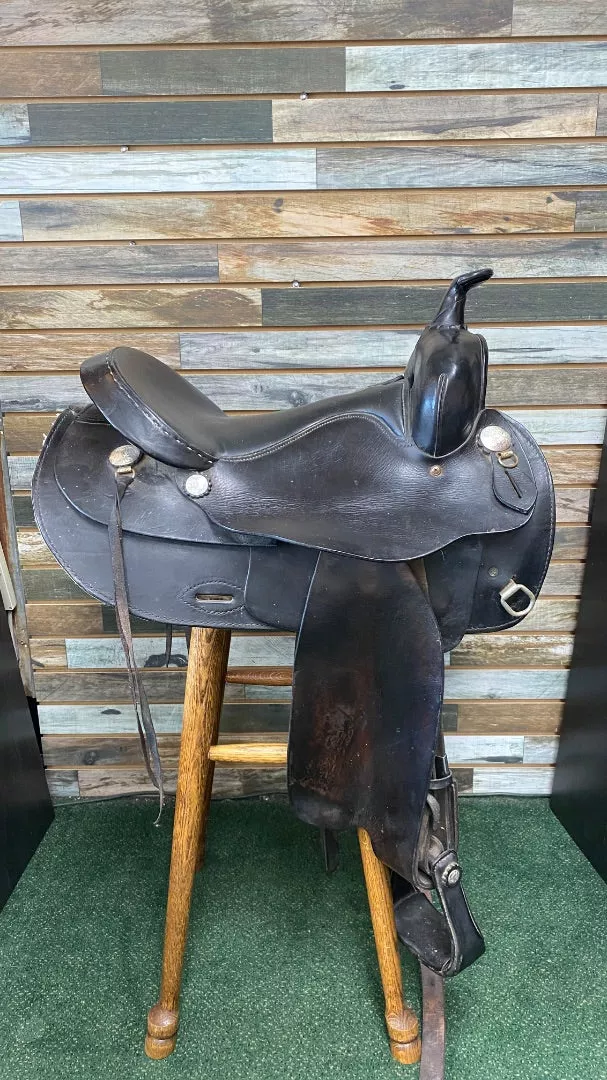 USED Simco Western Trail Saddle 15.5" Seat | 7" Gullet
