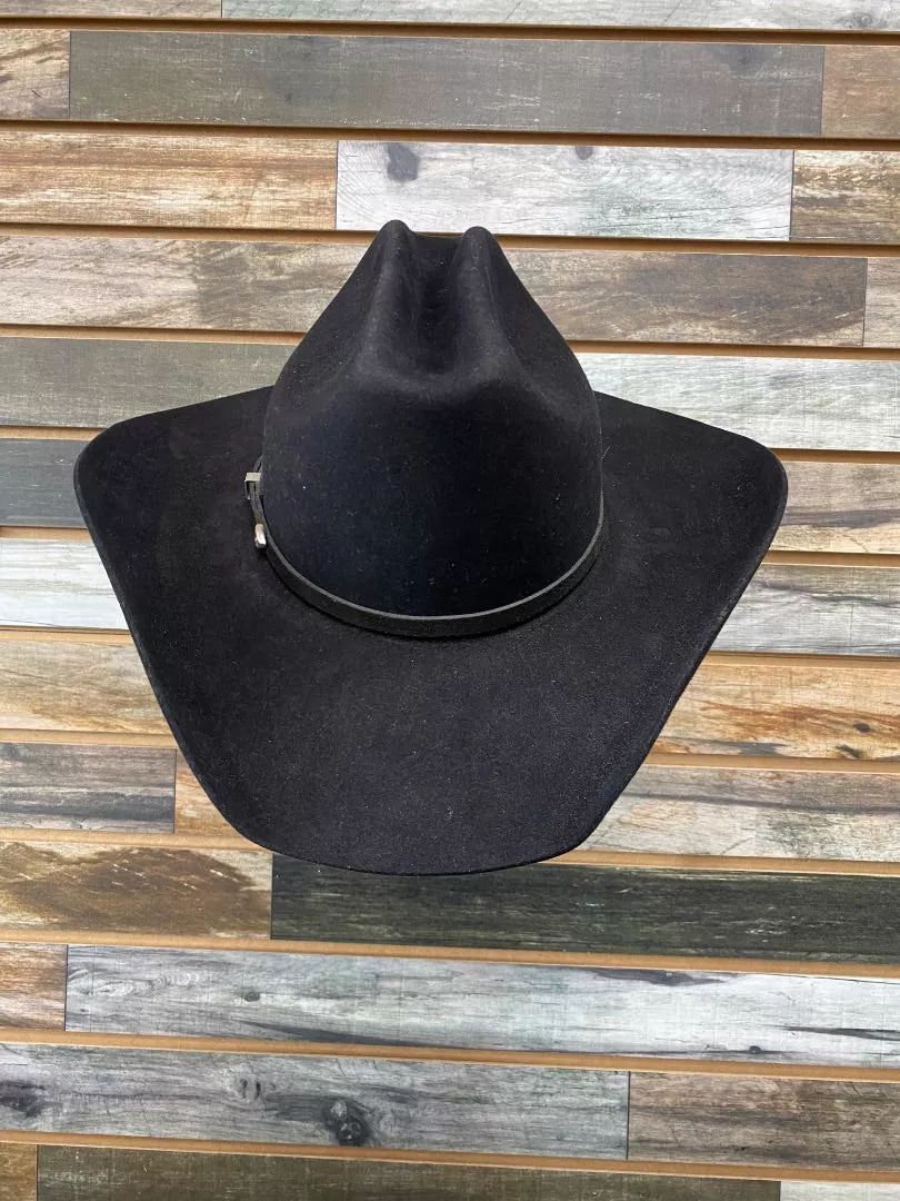 USED Stetson 4X Western Hat 7 1/4" Black
