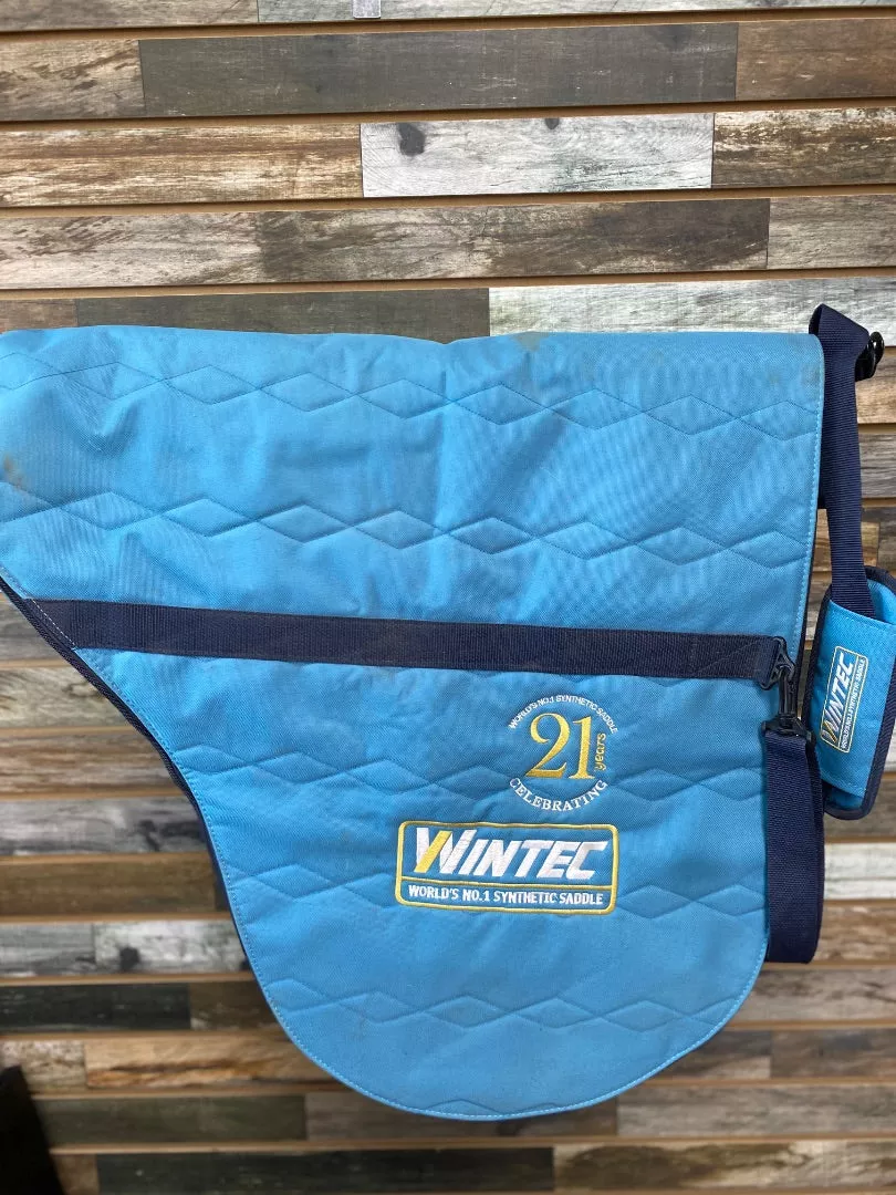 USED Wintec English Saddle CoverBlue