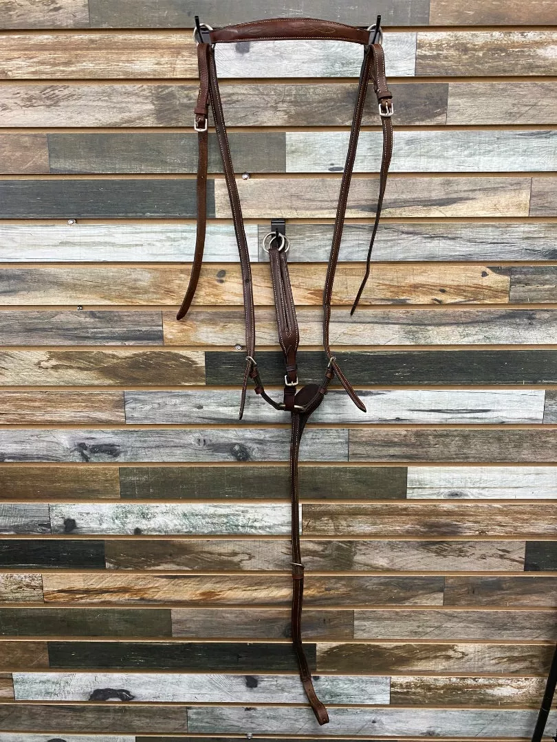 USED3 Point Breastplate Horse Dark Oil