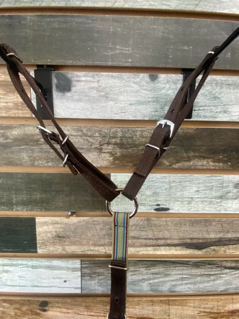 USEDNylon Anti Grazing Reins Pony Brown
