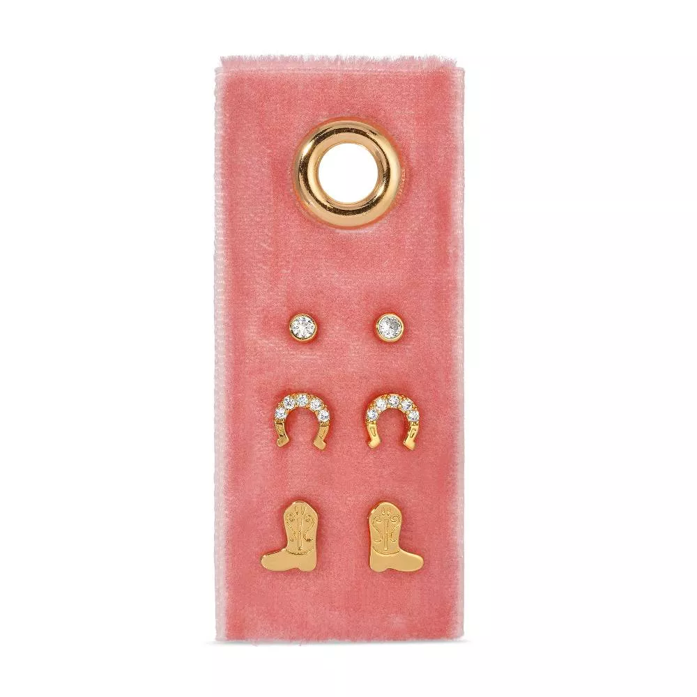 Velvet Gift Set-Boot Earrings