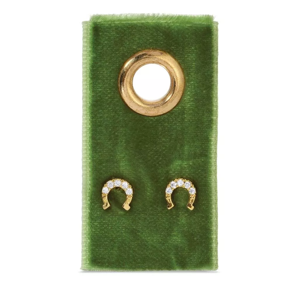 Velvet Gift Set - Horseshoe Earrings