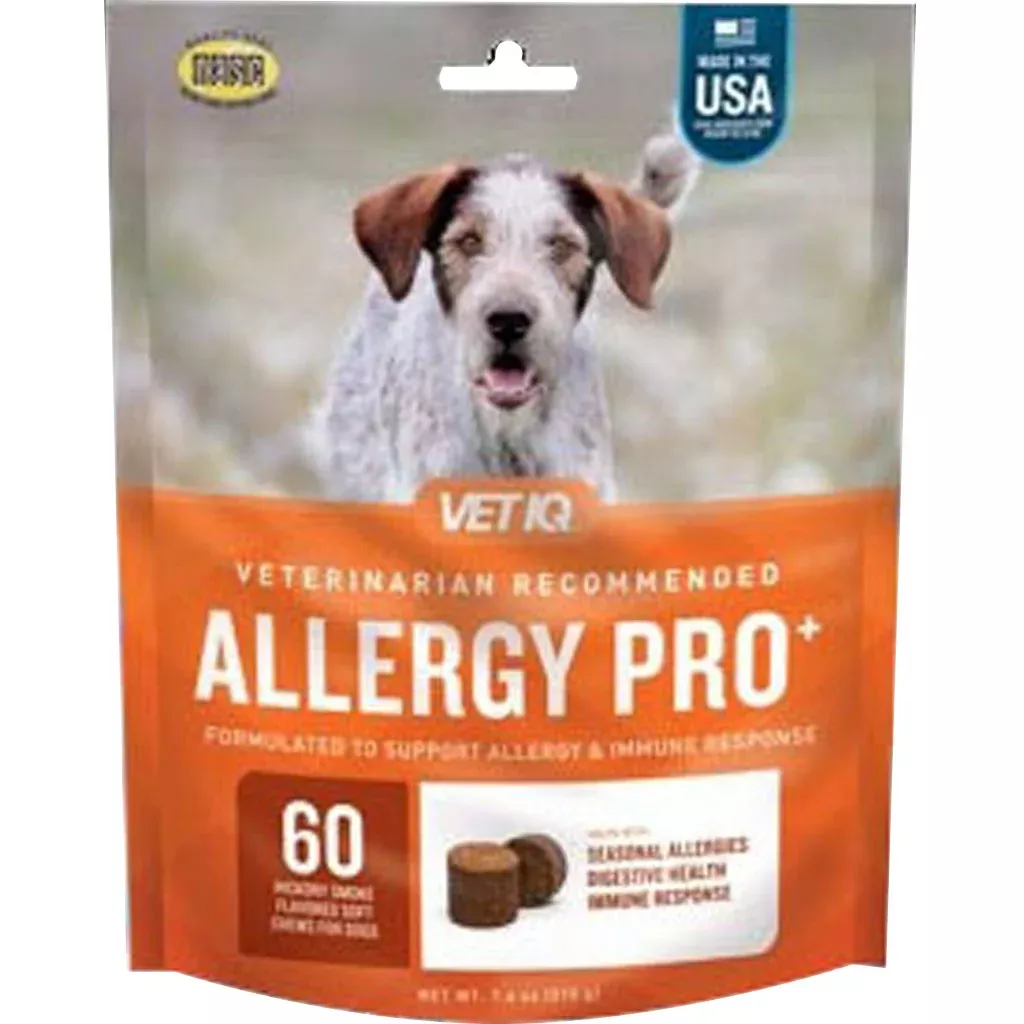 VetIQ Allergy Pro+ Dog Chews, Chicken, 60 Count