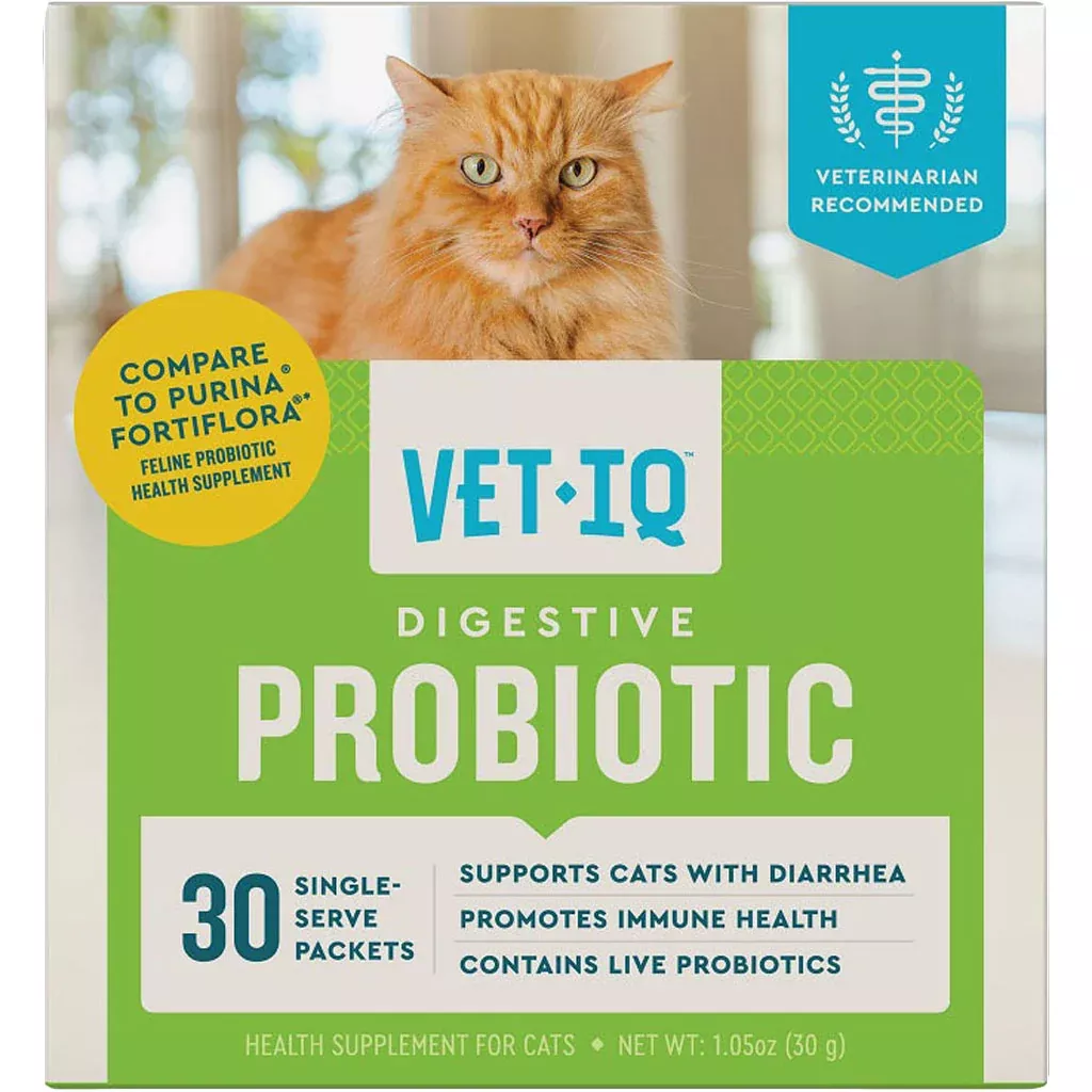 VetIQ Probiotic Powder Stick for Cats, 30 Count