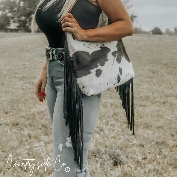 Victoria Cowhide Purse