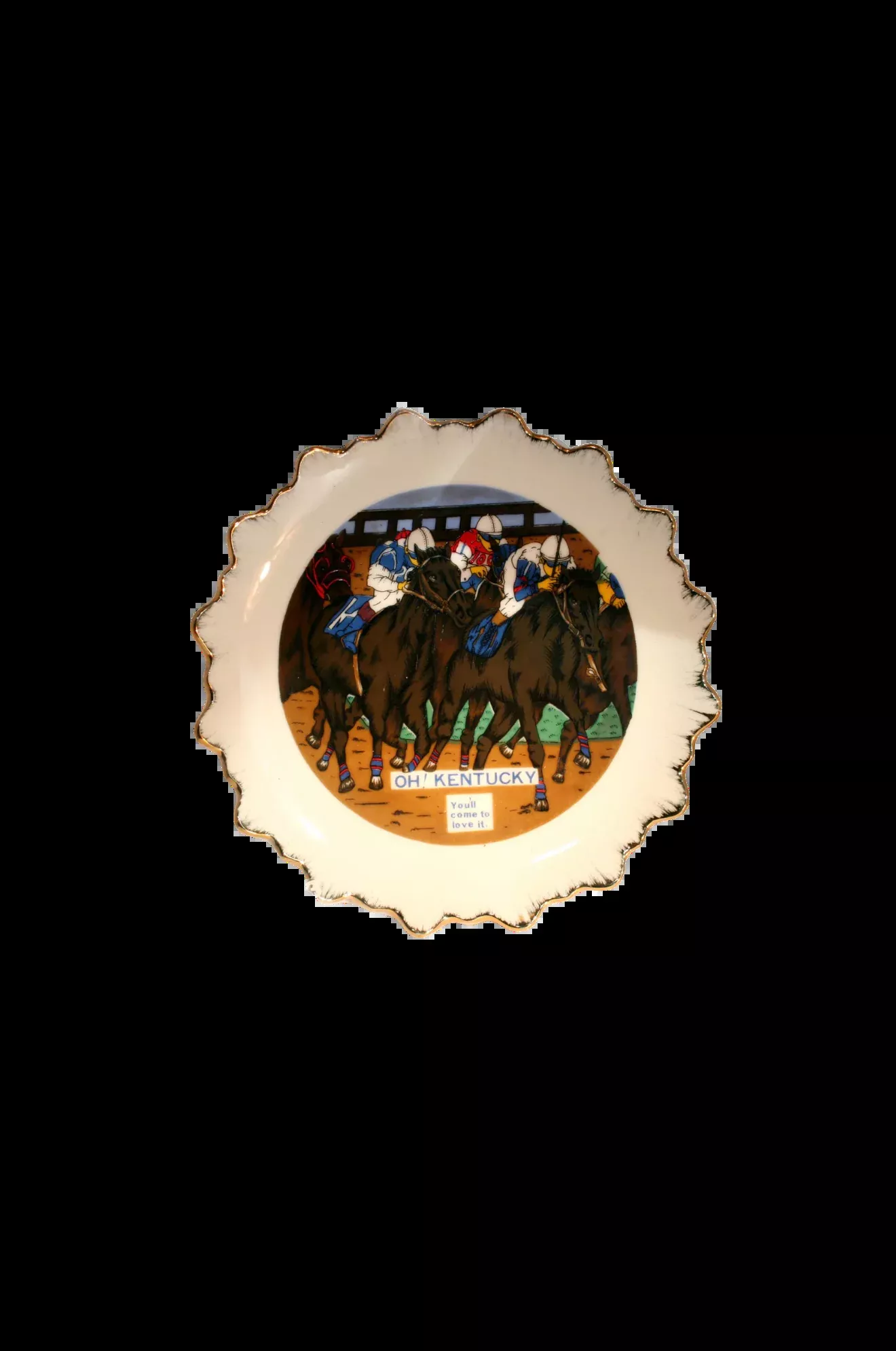 Vintage Ceramic Kentucky Plate