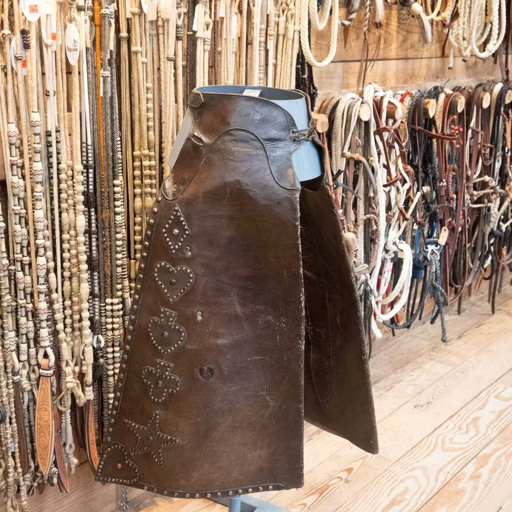 Vintage Cowboy Chaps w/Poker Suits