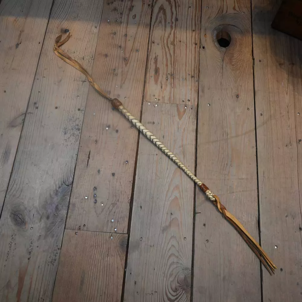 Vintage Handmade Leather Quirt