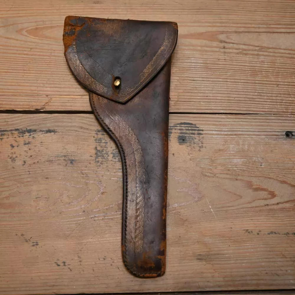Vintage Leather Gun Holster - Decor