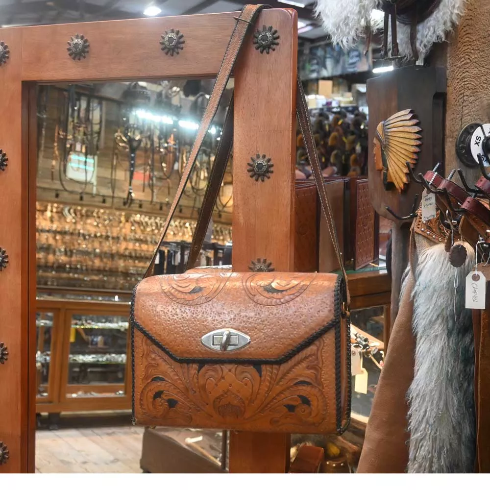 Vintage Leather Western Purse