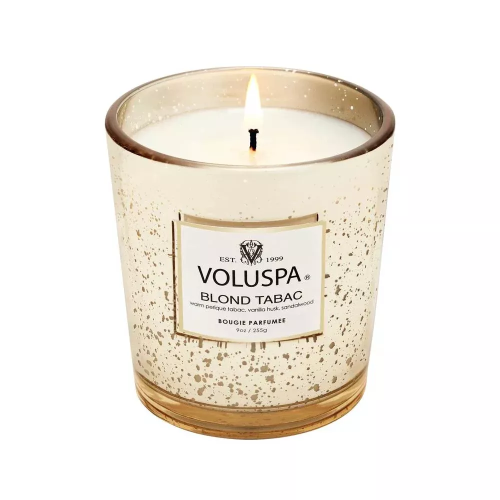 Voluspa Blond Tabac Classic Speckle Candle