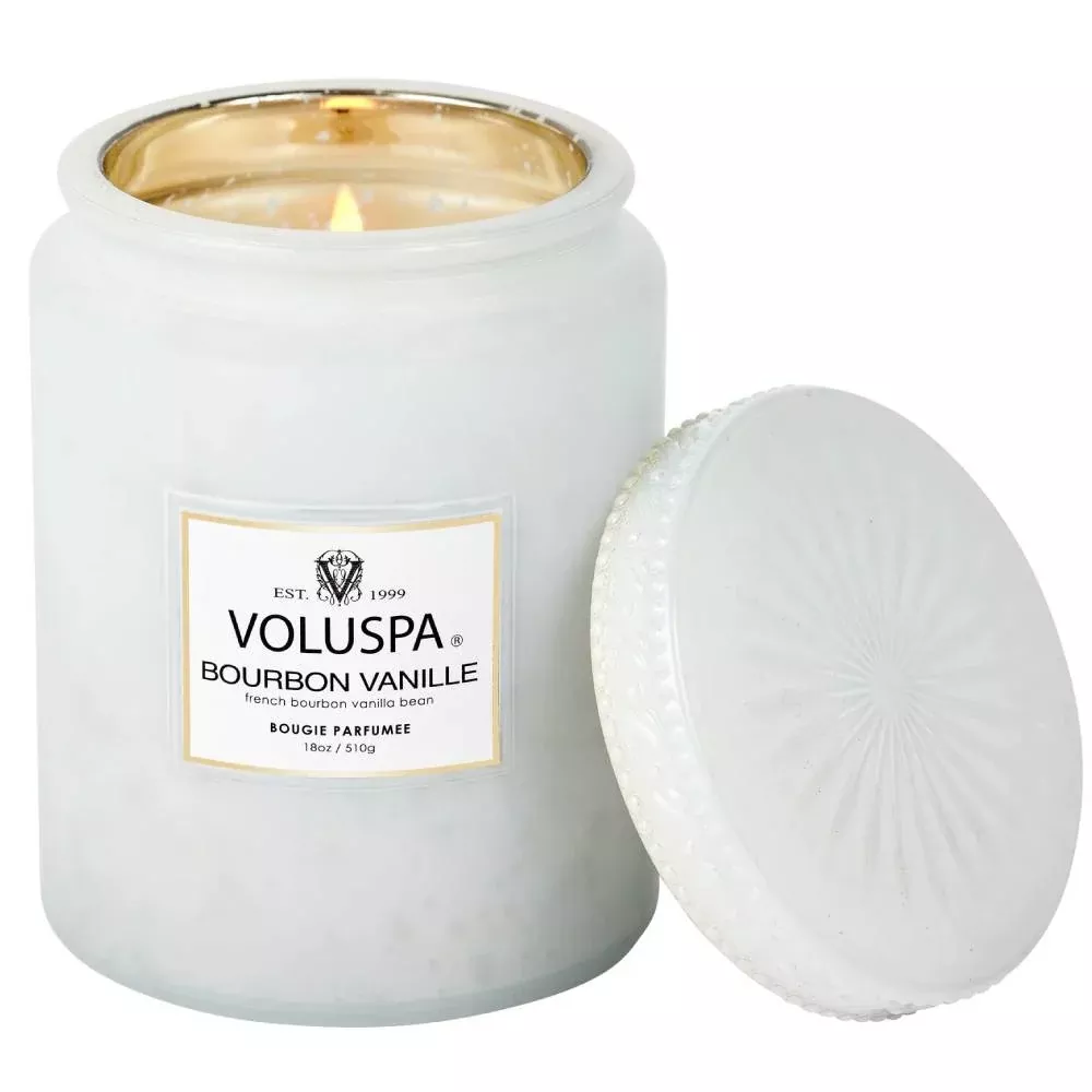 Voluspa Bourbon Vanille Large Speckle Jar Candle