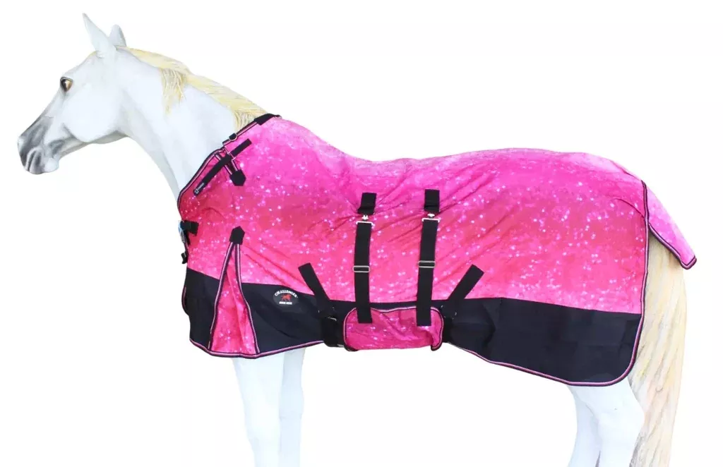 Waterproof Fleece-Lined Horse Turnout Blanket – Medium Weight