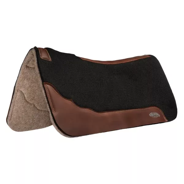 Weaver Contoured 100% Wool Felt Saddle Pad Black Top