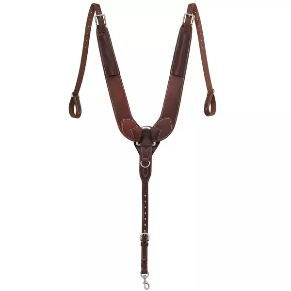 Weaver Horse Leather Breast Collar Pulling Tack Brown