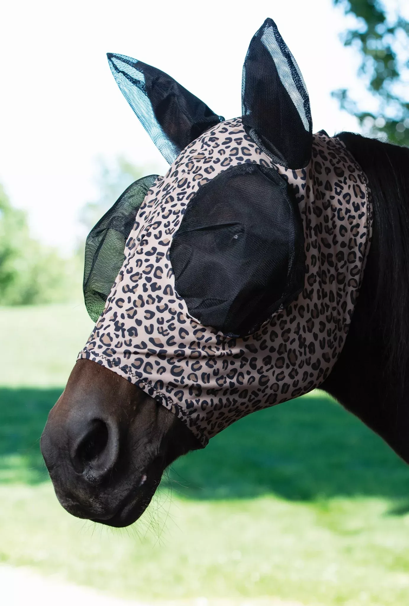 Weaver Leather Lycra Covered Ear Fly Mask