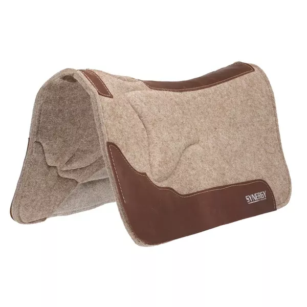 Weaver Leather Synergy Shoulder Relief Close Contact Wool Blend Felt Performance Saddle Pad