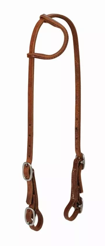 Weaver ProTack Sliding Ear Headstallwith Buckle Bit Ends