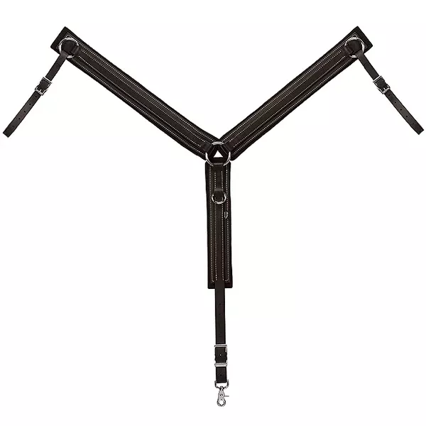 Weaver Trail Gear Horse Leather Webb Breast Collar Black