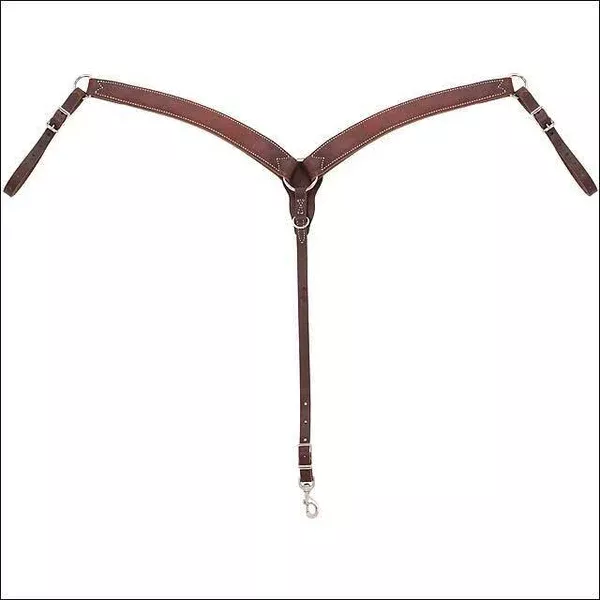 Weaver Working Cowboy Contoured Horse Harness Leather Breast Collar Chestnut