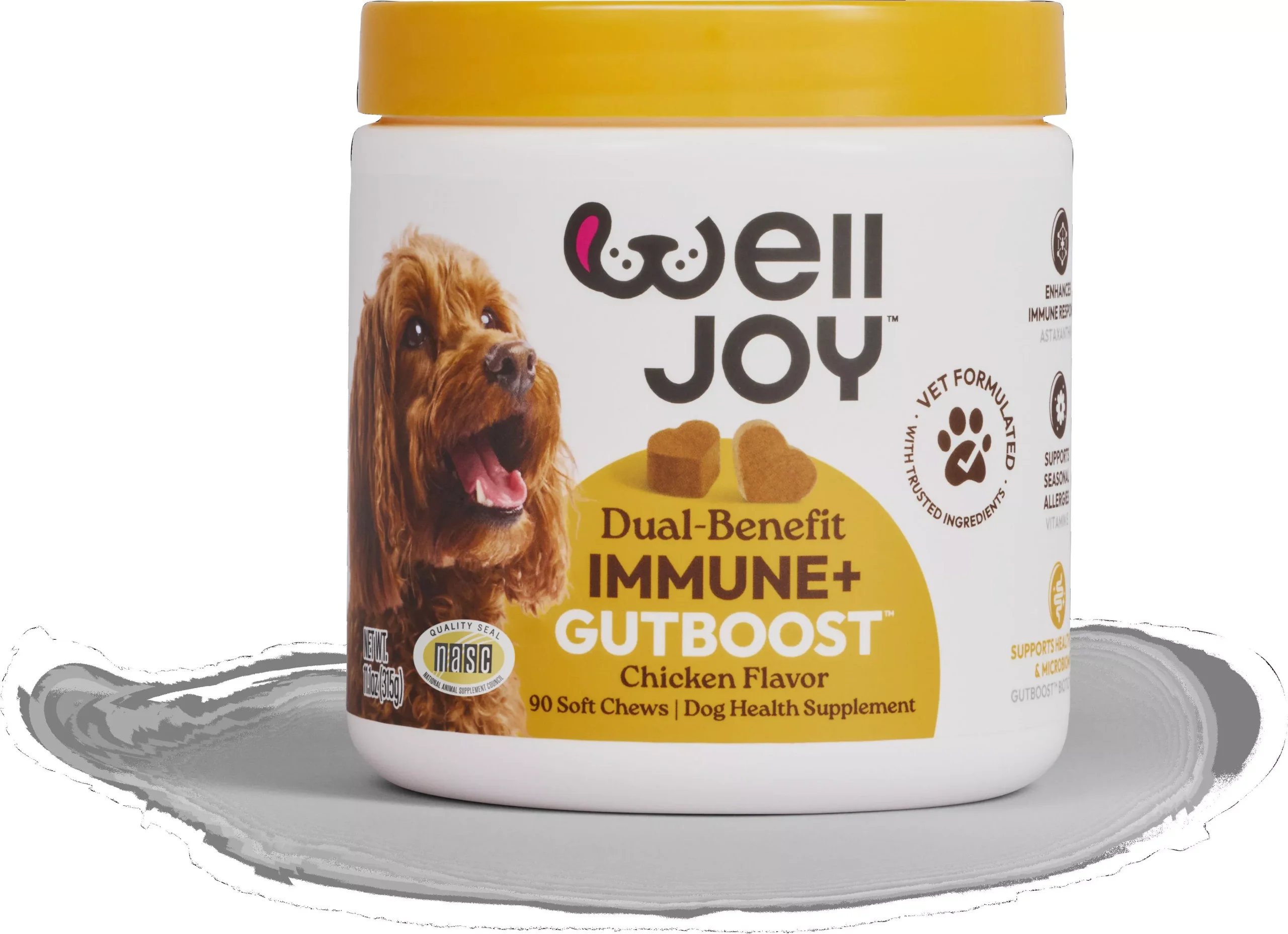 Welljoy Immune + GutBoost Dog Supplement, 11.1 Oz