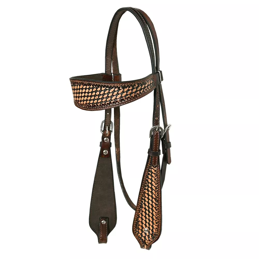 Western American Leather Headstall